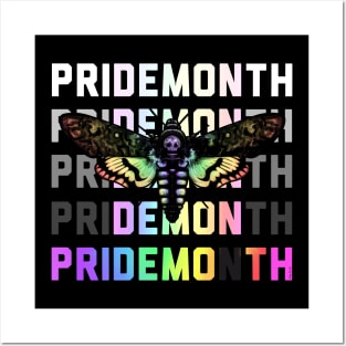 Pride Moth Rainbow Posters and Art